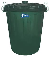 EDCO  73 Ltr Green Bin With Lid