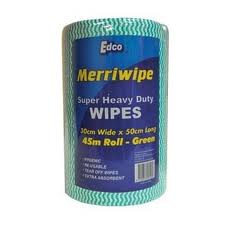 EDCO Merriwipe H/D 45 Mtr Roll - Green