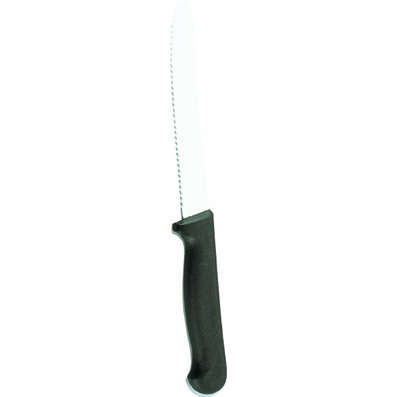 STEAK KNIFE-PLASTIC HANDLE-ROUND TIP