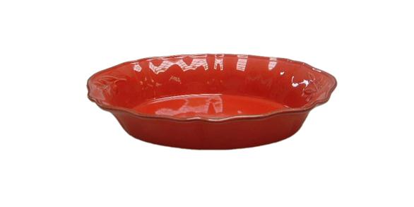 Oval Baking Dish Red